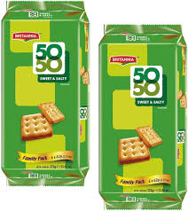 BRITANNIA 50-50 SWEET AND SALTY BISCUITS